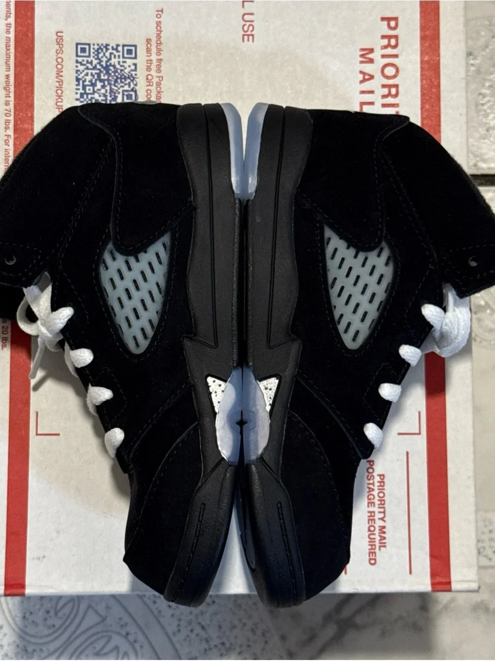 New Air Jordan 5 OG Black Metallic Reimagined Shoes Toddler Size 10C HF3977-001